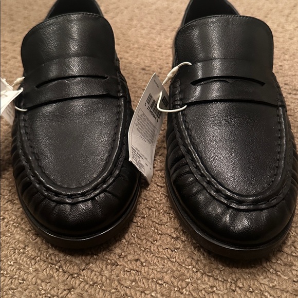 M&S Women’s Black Leather Loafer - Picture 5 of 7